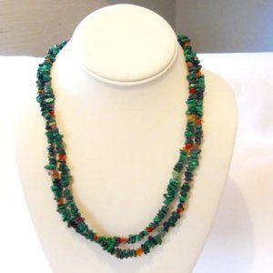 Jay King Multi-Gemstone Chip Sterling silver Necklace 43-1/4"